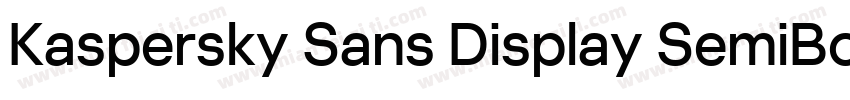 Kaspersky Sans Display SemiBold字体转换